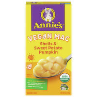 Annie's Vegan Mac Macaroni & Sauce, Organic, Shells & Sweet Potato Pumpkin, 6 Ounce