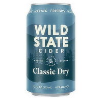 Wild State Classic Dry Cider 4 Pack, 48 Fluid ounce