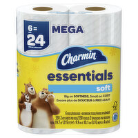 Charmin Ultra Soft Toilet Paper, 6 Mega Rolls = 24 Regular Rolls