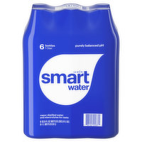 Smartwater Distilled Water, Vapor, 6 Each