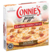 Connie's Pizza Pizza, Classic Thin Crust, Sausage, 8.1 Ounce