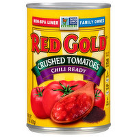 Red Gold Tomatoes, Crushed, Chili Ready, 15 Ounce