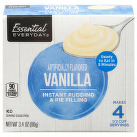 Essential Everyday Pudding & Pie Filling, Instant, Vanilla, 3.4 Ounce