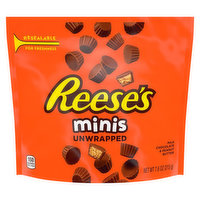 Reese's Milk Chocolate & Peanut Butter, Minis, Unwrapped, 7.6 Ounce