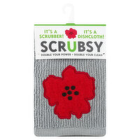 Scrubsy Scrubber, New Poppy, 1 Each