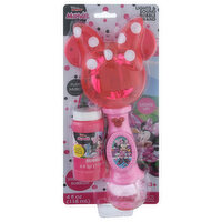 Disney Junior Minnie Bubble Wand, Light & Sound, 4 Fluid ounce