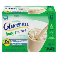 Glucerna Hunger Smart Shake, Classic Vanilla, Value Size, 12 Pack, 12 Each