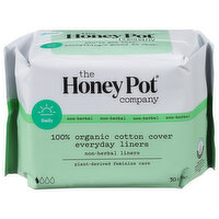 The Honey Pot Company Liners,100% Organic, Everyday, Cotton Cover, 30 Each