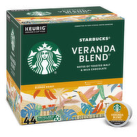 Starbucks K-Cup Coffee Pods, Veranda Blend, Blonde Roast, 44 Each