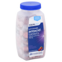 Equaline Antacid, Calcium Carbonate 750 mg, Extra Strength, Assorted Berry Flavors, Chewable Tablets, 200 Each