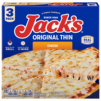 Jack's Pizza, Cheese, Original Thin, 3 Pack, 3 Each