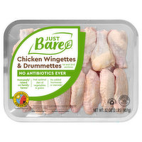 Just Bare Chicken Wingettes & Drumettes, 32 Ounce