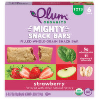 Plum Organics Mighty Snack Bars® Strawberry 6-Count Box/.67oz Bars, 6 Each