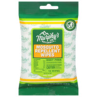 Murphy's Naturals Wipes, Mosquito Repellent, 10 Each