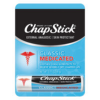 ChapStick Lip Balm, Classic, Medicated, 0.15 Ounce