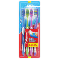 Colgate Extra Clean Adult Manual Full Head Toothbrush, 4 Each