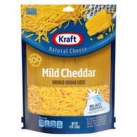 Kraft Shredded Cheese, Mild Cheddar, 8 Ounce
