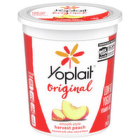 Yoplait Original Yogurt, Low Fat, Harvest Peach, Smooth Style, 2 Pound