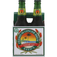 Reed's Ginger Ale, Premium Brew, 4 Each