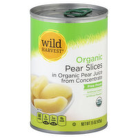 Wild Harvest Organic Pear Slices, 15 Ounce