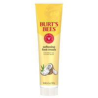 Burt's Bees Softening Foot Cream, Coconut Oil & Soap Bark, 4.3 Ounce