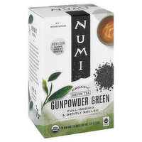 Numi Green Tea, Organic, Gunpowder Green, Tea Bags, 18 Each