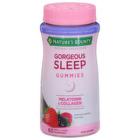 Nature's Bounty Optimal Solutions Gorgeous Sleep, Melatonin & Collagen, Gummies, Berry Flavored, 60 Each