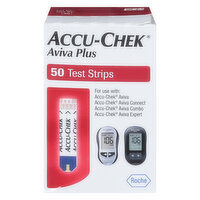 Accu-Chek Test Strips, Aviva Plus, 50 Each