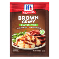McCormick Gravy Mix, Gluten Free, Brown, 0.88 Ounce