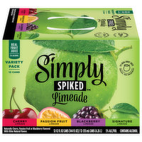 Simply Spiked Beer, Limeade, Variety Pack, 12 Each