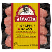 Aidells Smoked Chicken Sausage, Pineapple & Bacon, 12 oz. (4 Fully Cooked Links), 12 Ounce