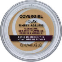 CoverGirl + Olay Simply Ageless Foundation + Titanium Dioxide Sunscreen, Classic Beige 230, 0.4 Ounce