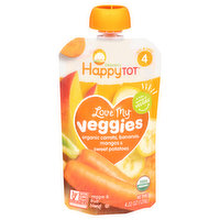 HappyTot Organics Fruit & Veggie Blend, Love My Veggies, Stage 4, 4.22 Ounce