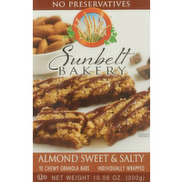 Sunbelt Bakery Granola Bars, Almond Sweet & Salty, Chewy, 10 Pack, 10 Each