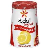 Yoplait Original Yogurt, Low Fat, Lemon Burst, 6 Ounce