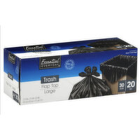 Everyday Essential 30 Gallon Trash Bags Flap Top, 20 Each