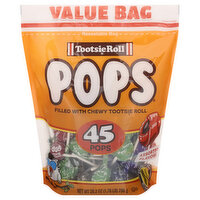 Tootsie Roll Pops, Assorted Flavors, Value Bag, 45 Each