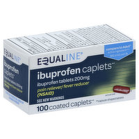 Equaline Ibuprofen, 200 mg, Coated Caplets, 100 Each