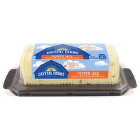 Crystal Farms Cheese Slices, Pepper Jack, Cracker Cuts, 30 Each