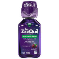 Vicks ZzzQuil Sleep-Aid, Nighttime, Warming Berry, 6 Fluid ounce