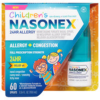 Nasonex Allergy + Congestion, Children's, Full Prescription Strength, 0.34 Fluid ounce