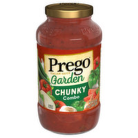 Prego Italian Sauce, Garden, Chunky Combo, 23.75 Ounce