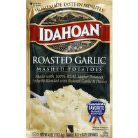 Idahoan Mashed Potatoes, Roasted Garlic, 4 Ounce