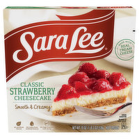 Sara Lee Cheesecake, Strawberry, Classic, 19 Ounce