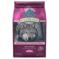 Blue Buffalo Blue Wilderness Food for Dogs, Natural, with Chicken, Nature's Evolutionary Diet, Small Breed, Adult, 4.5 Pound