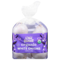 Wild Harvest White Onions, Organic, 32 Ounce