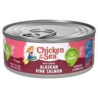 Chicken of the Sea Alaskan Pink Salmon, 25% Less Sodium, Skinless & Boneless, Wild-Caught, 5 Ounce