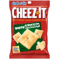 Cheez-It Grab n' Go Baked Snack Cheese Crackers, White Cheddar, 3 Ounce