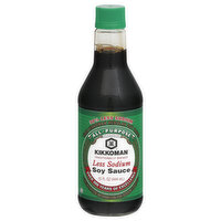 Kikkoman Soy Sauce, Less Sodium, 15 Ounce