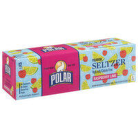 Polar Seltzer, Premium, Raspberry Lime, 12 Each